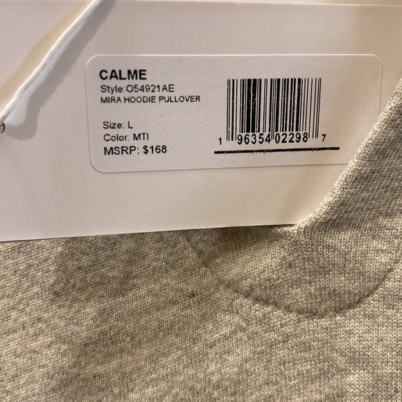 Johnny Was Calme Tie-dye Hoodie V-neck Pullover Size L - Picture 8 of 8